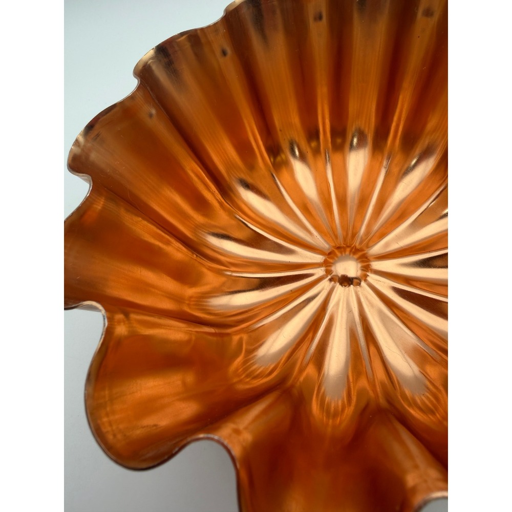 Vintage Copper Aluminum Fluted Scalloped Cake Gelatin Mold 3.5 Cup Wall Decor - Picture 11 of 12